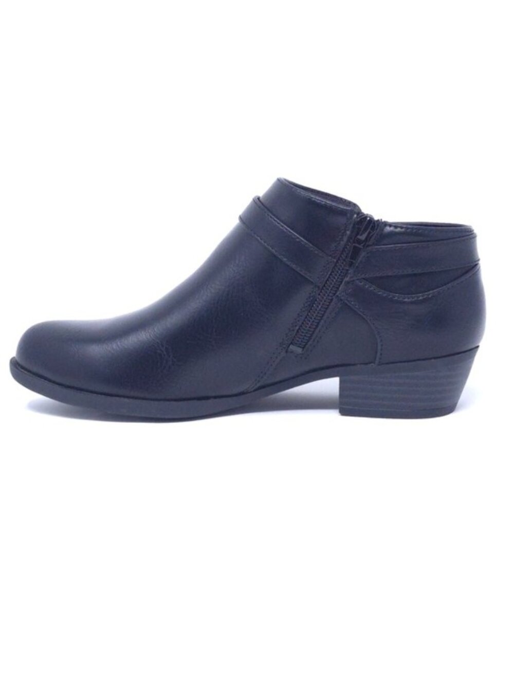 LifeStride Alexander Block Heel Ankle Booties Black 6.5 W - Picture 6 of 10